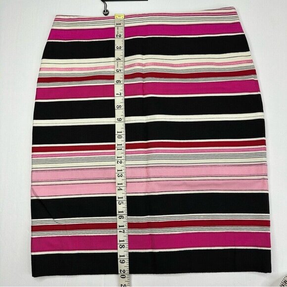 Talbots Women's NWT Pink Black Striped Ribbon Career Pencil Skirt Size 4P/W30 - Picture 15 of 15